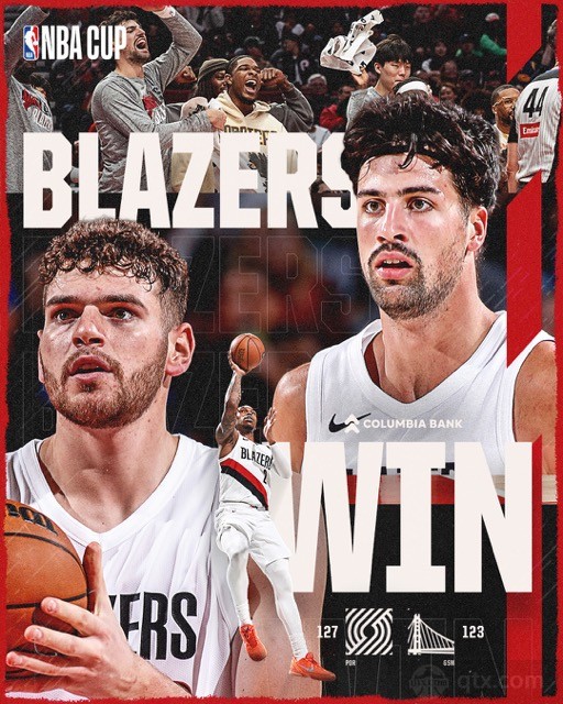 开拓者客场127-123逆转勇士