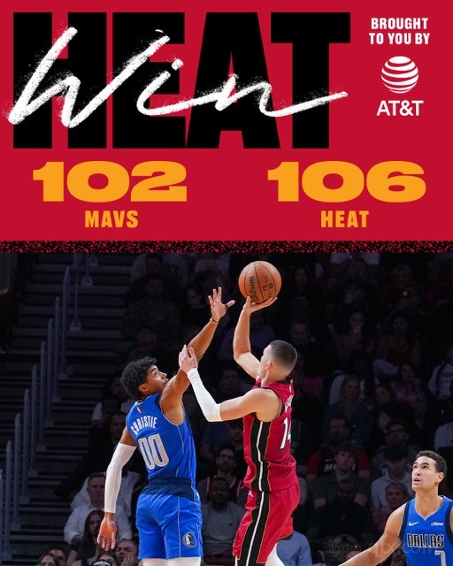 独行侠客场102-106不敌热火