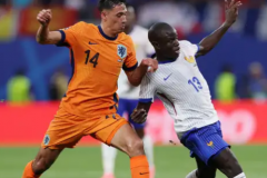 欧洲杯连续50场进球纪录终结 荷兰和法国本届第一场0-0的平局