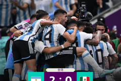世界杯最新战报：阿根廷2-0墨西哥 梅西无解贴地斩+助攻恩佐兜射破门