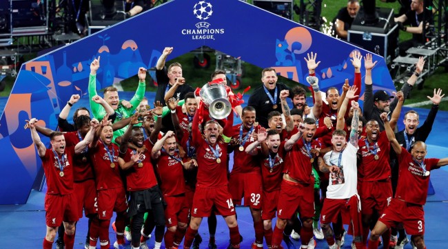 利物浦夺得2018-19赛季欧冠冠军