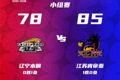 CBA俱乐部杯辽宁男篮78-85不敌江苏男篮 亨特28+8 爱德华兹23+7+5