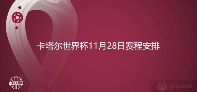 卡塔尔世界杯11月28日赛程安排