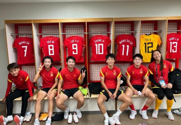 中國女足隊員們