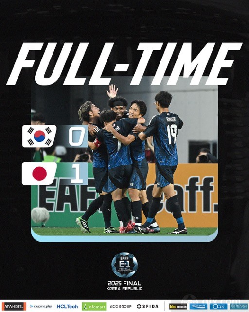日本队1-0韩国队