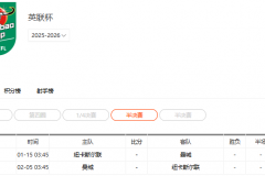 英格兰联赛杯曼城纽卡晋级 他们将作为对手会师半决赛