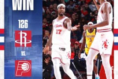 火箭3人20+主场127-119力克步行者 杜兰特30分汤普森20+8+7