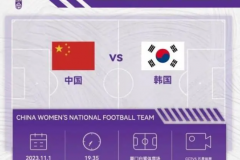 中國女足今晚決戰韓國 近6場交鋒中國女足3勝2平1負