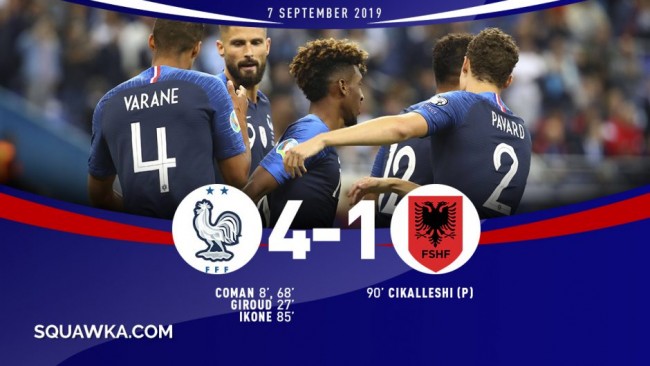 法国4-1阿尔巴尼亚