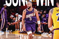 NBA常规赛湖人主场108-125不敌太阳 东契奇空砍38+11 詹姆斯11分