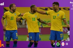 世预赛南美区战报：巴西2-0秘鲁豪取八连胜 内马尔传射里贝罗破门