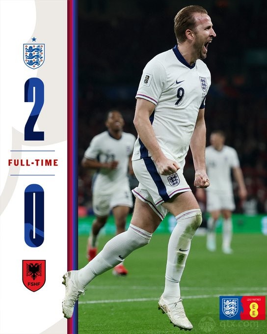 英格兰2-0阿尔巴尼亚