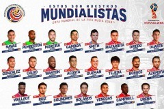 哥斯达黎加足协公布俄罗斯世界杯23人名单