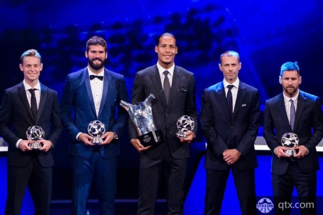 范戴克获得2019年欧足联最佳球员