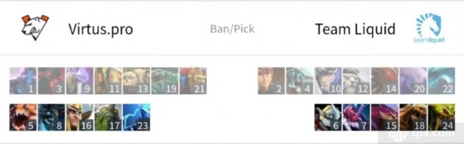 Ti11最终突围赛败者组决赛Liquid vs VP第一局BP