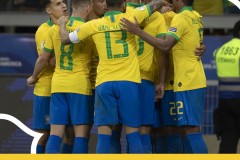 美洲杯巴西对阿根廷半场战报：热苏斯进球 巴西1-0阿根廷