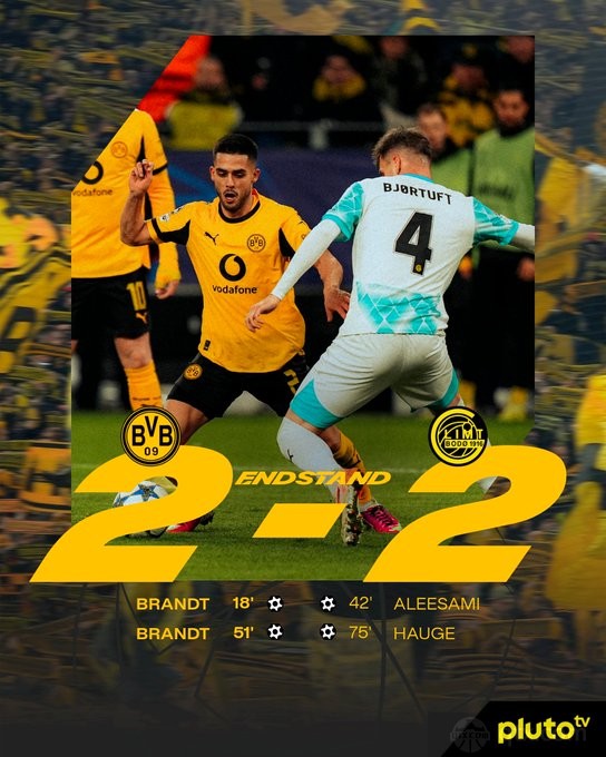 多特蒙德2-2博德闪耀