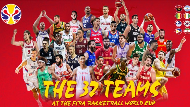 FIBA官方给出了男篮世界杯实力榜