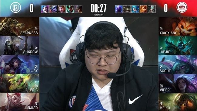2022LPL春季赛杭州LGD vs EDG第一局BP