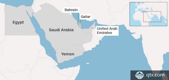 卡塔尔遭受周边国家联合抵制