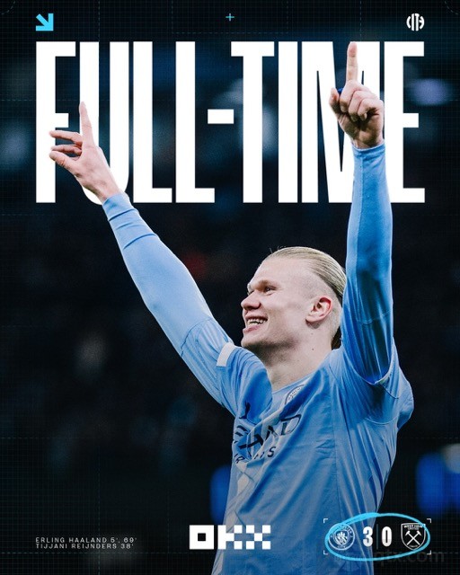 曼城3-0西汉姆联