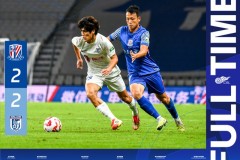 中超上海申花2-2大连英博 吴曦破门+造点 路易斯绝平