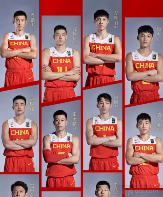 中国男篮最新名单照片图片