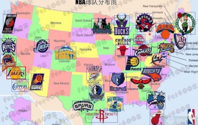 NBA东西部划分