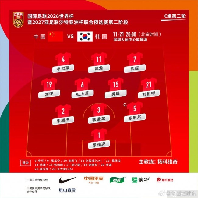 中国队首发