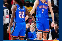 NBA常规赛雷霆客场126-109大胜鹈鹕迎6连胜 切特26+9 亚历山大23+8