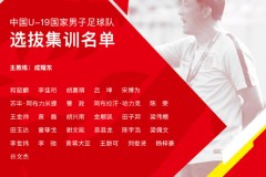 新一期U19国家队集训名单：成耀东挂帅 恒大2员+鲁能3员