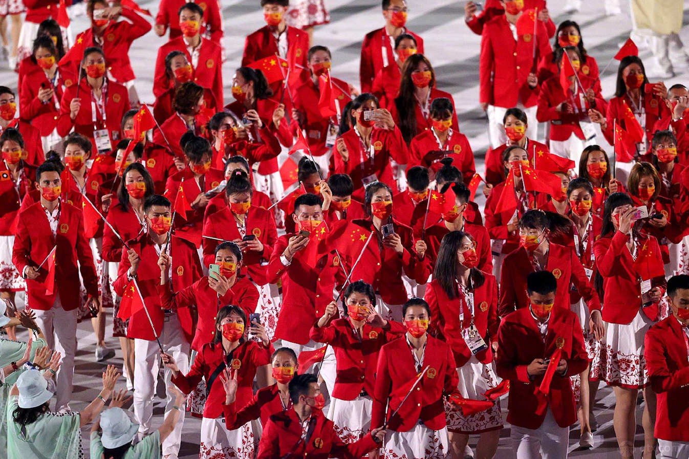 中国代表团东京奥运会图片