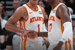 NBA常规赛老鹰客场132-122力克爵士 杰伦-约翰逊31+18+14 马尔卡宁空砍40分