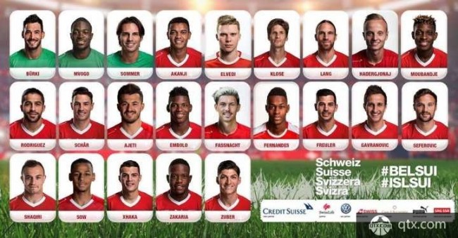瑞士国家队公布最新一期大名单  利物浦前锋沙奇里领衔