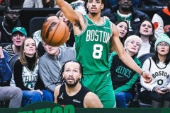 NBA常规赛凯尔特人主场123-117力克尼克斯 布朗42分 布里奇斯空砍35分