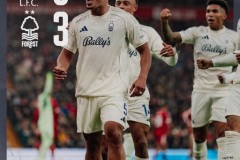 英超利物浦0-3諾丁漢森林 穆裏略首開紀錄 薩沃納、懷特建功