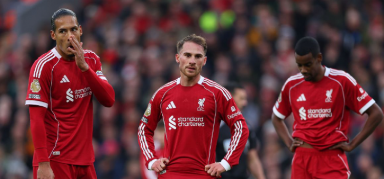 利物浦近7轮联赛1胜6负 排名已经跌落至下半区