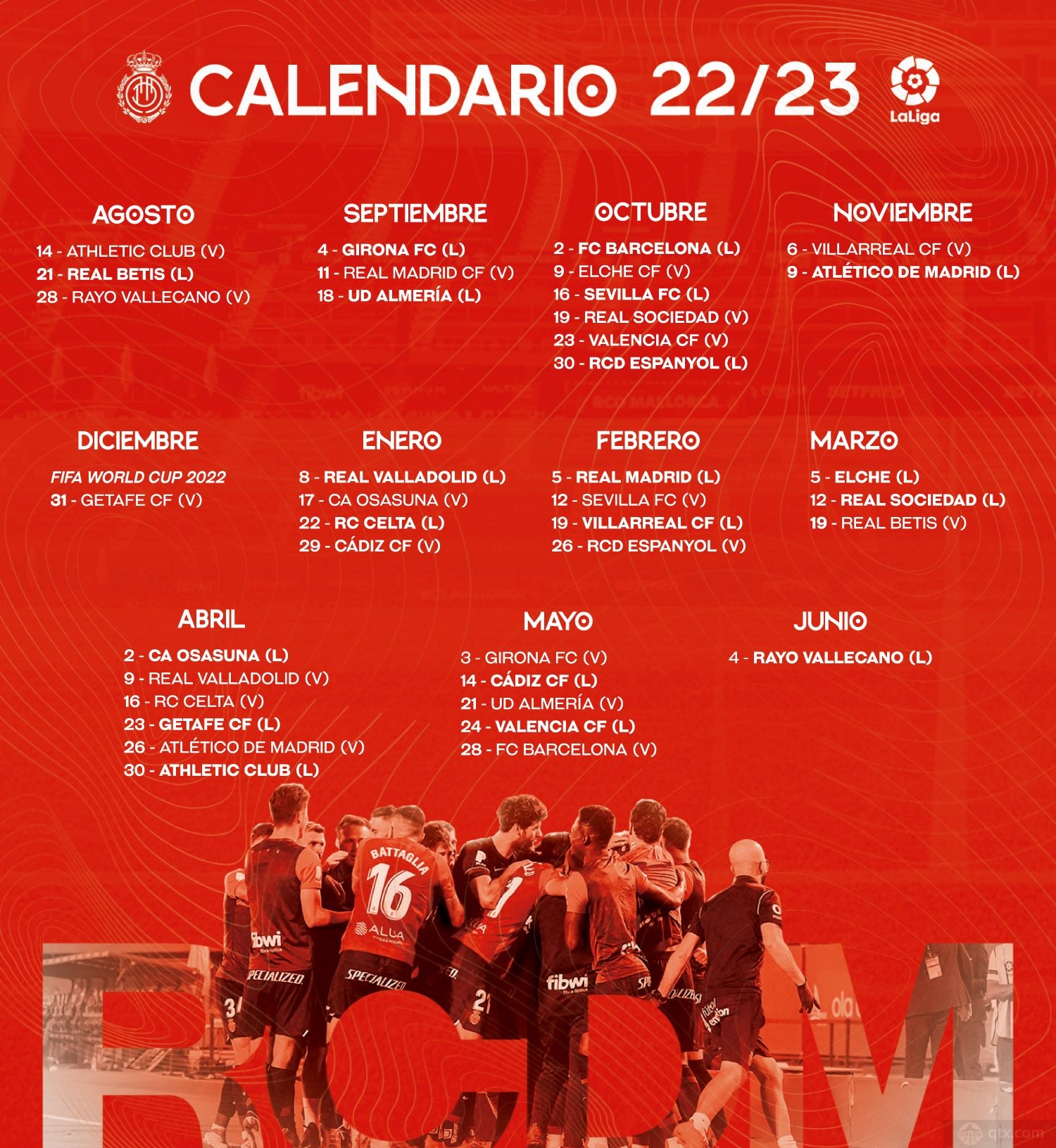 2022-23赛季马洛卡联赛赛程