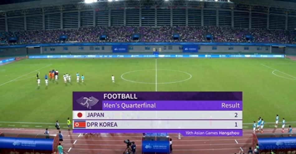 日本男足2-1朝鲜男足