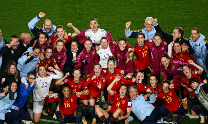 西班牙女足晋级世界杯决赛