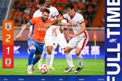 中超山东泰山2-1长春亚泰 卡扎头球建功 陈蒲破门