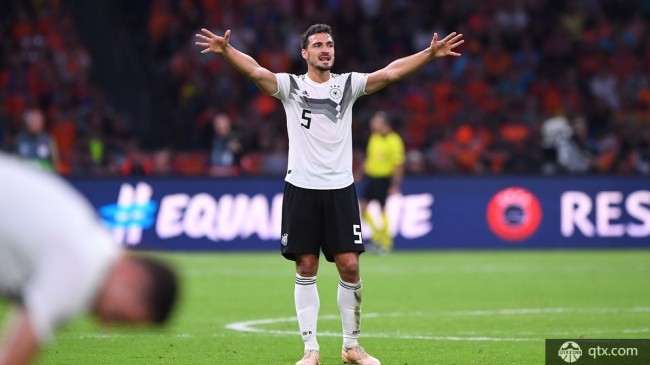 欧国联比赛德国队客场输球 德国中卫胡梅尔斯表示运气不好