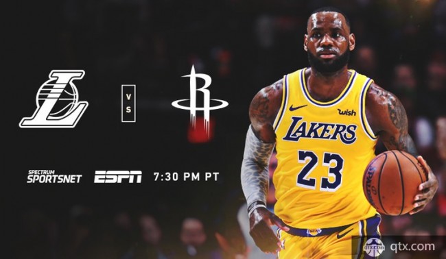 NBA常规赛湖人VS火箭 湖人主场揭幕战