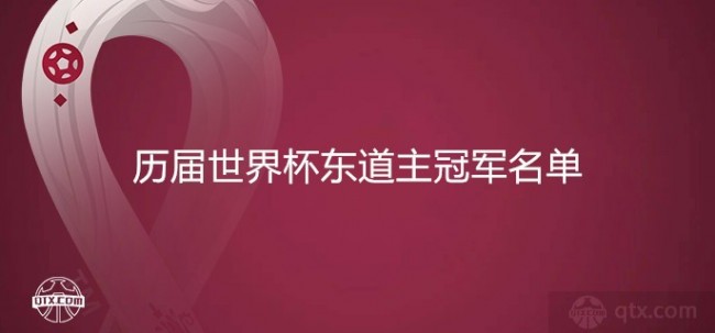 历届世界杯东道主冠军名单
