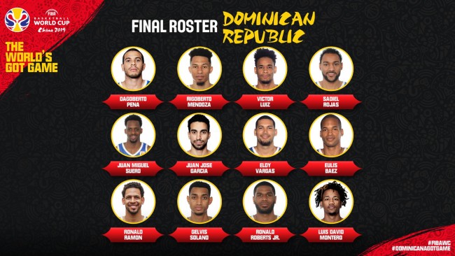 男篮世界杯多米尼加大名单