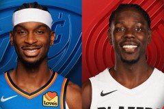 NBA常规赛开拓者121-119险胜雷霆 亚历山大35分阿夫迪亚26分10板9助