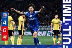 中超上海申花4-0青岛西海岸 刘诚宇杨皓宇连场破门米内罗双响