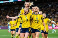 女足世界杯季军赛：澳大利亚女足0-2瑞典女足 瑞典女足连续两届世界杯季军