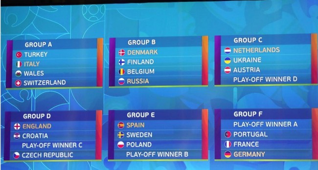 2020欧洲杯德国小组赛赛程