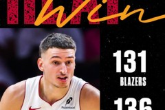 NBA常规赛开拓者客场131-136惜败热火 杨瀚森遭DNP 约维奇29+9+7